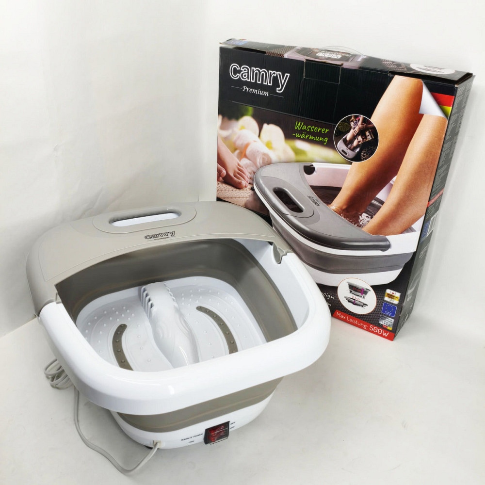 Массажная ванночка для ног Camry CR 2174 складной массажер для стоп с подогревом 500 Вт вибрационный массаж HA-59 Львов - изображение 5