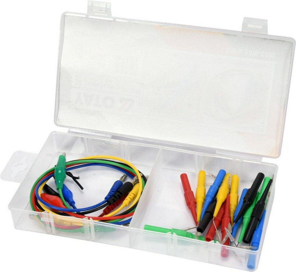 Провідники електричні з наконечниками контрольні YATO до напруги 0-30 V- AC/DC, 20 елем. [24] Одеса - фото 1