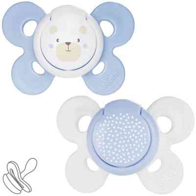 Пустышка Chicco Physio Comfort силіконова від 2 до 6 місяців 2шт. (блакитна) (74931.21.00) Винница