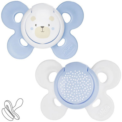 Пустушка Chicco Physio Comfort силіконова від 2 до 6 місяців 2шт. (блакитна) (74931.21.00) Вінниця - фото 1