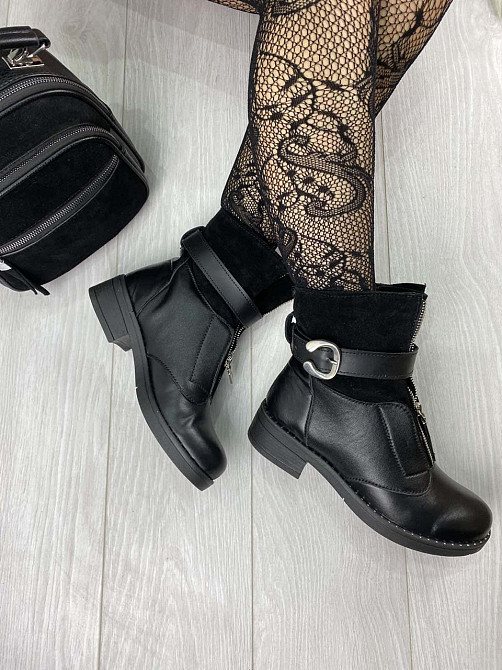 Черевики жіночі LaDi чорні натуральна шкіра зима (2136) 36р.38р.39р. Коломыя - изображение 3