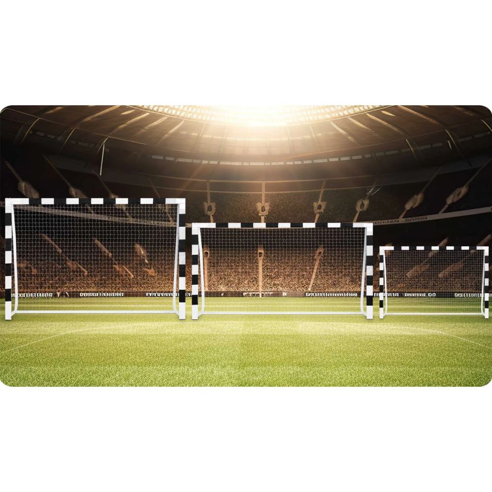 Врата футбольные Neo-Sport NS-464 180 x 120 x 60 см, черно-белые Киев - изображение 9