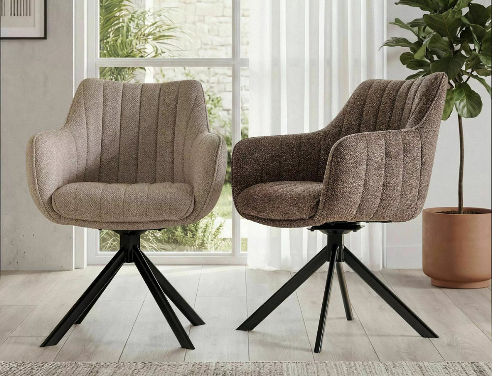 Стілець AZALIA LEO чорний каркас/темний беж 32 Днепр - изображение 4