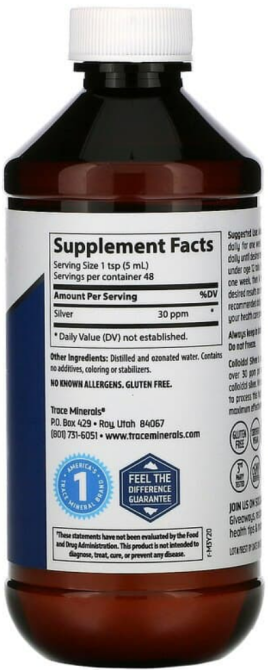 Коллоидное серебро Trace Minerals Colloidal Silver 237 мл Киев - изображение 2