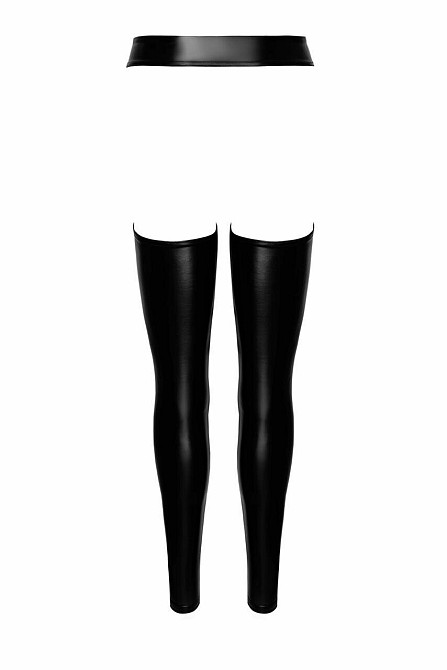 Легінси Noir Handmade F323 Rebel, 3XL, black, під латекс, з відкритими стегнами та сідницями Sex Aura Київ - фото 8