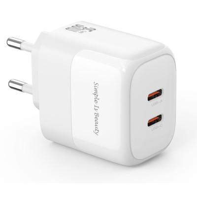 Зарядное устройство XO L140 35W 2xUSB-C PD White (L140_White) Винница - изображение 1