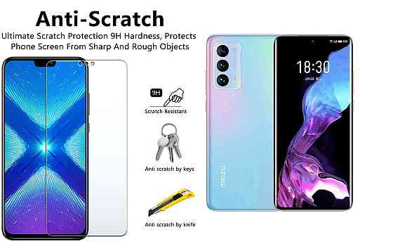 Защитное стекло NeoGlass для Meizu 18, 18S, 18 Pro, 18s Pro – ультрапрозрачное и устойчивое Киев