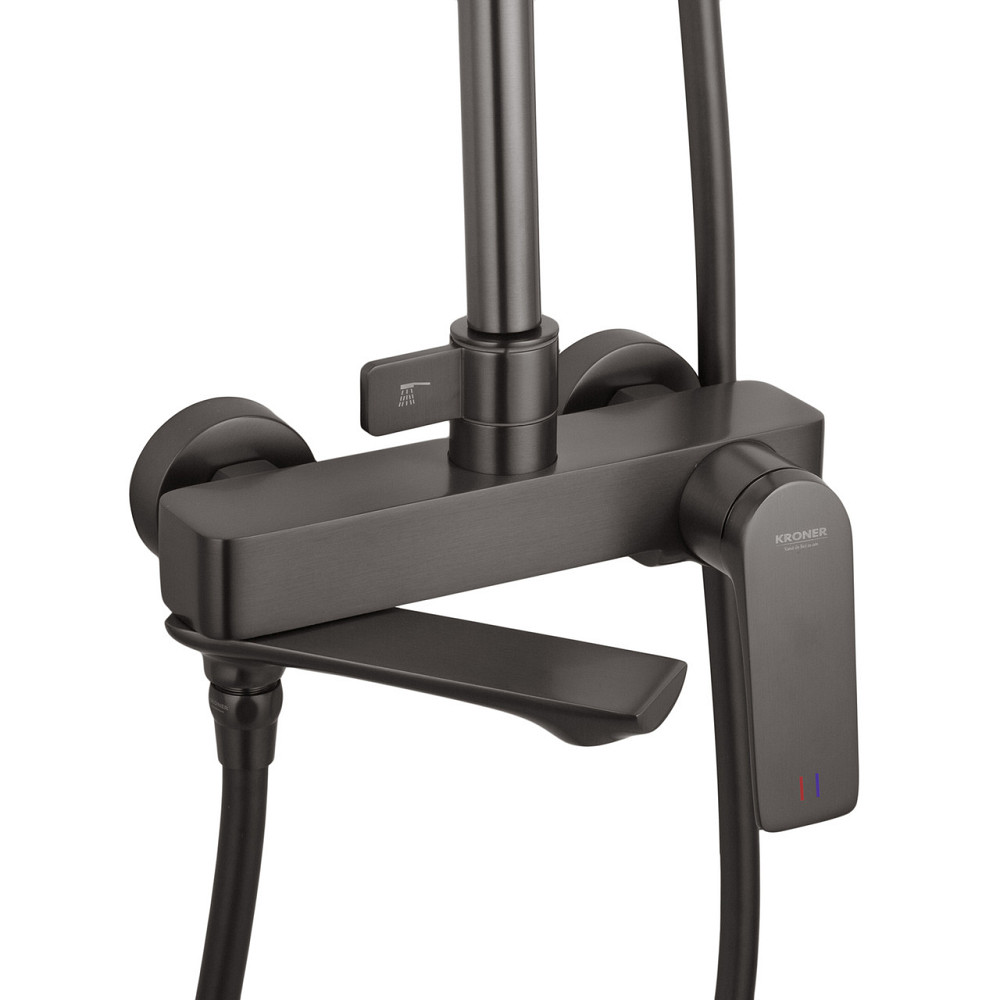 Набор 2 в 1 душевая система Kroner Graz-GRP063 + смеситель Graz-GRP010 Киев - изображение 6