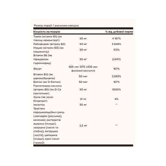 B-Complex 50 - 100 vcaps Луцьк