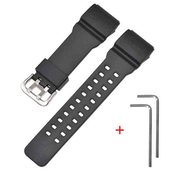 Ремешок для Casio G-Shock GG-1000/GWG-100/GSG-100 Black SI SBR Київ