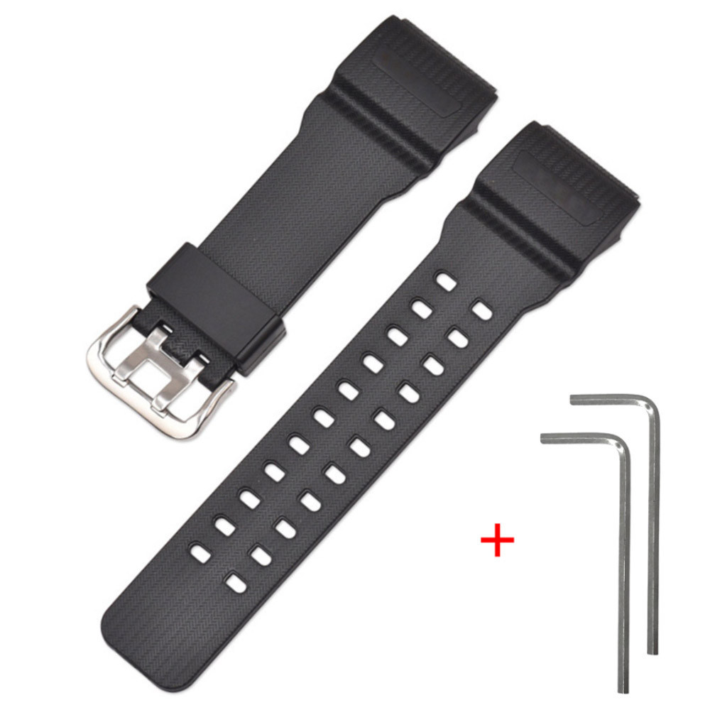 Ремешок для Casio G-Shock GG-1000/GWG-100/GSG-100 Black SI SBR Київ - фото 1