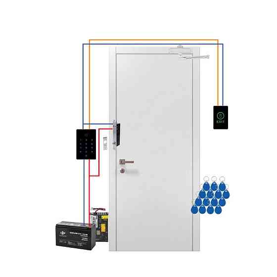 Комплект СКУД із сенсорною панеллю та електроригельним замком GV-503 Київ