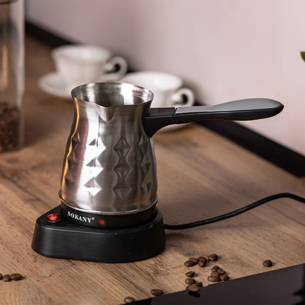 Электротурка Sokany кофеварка 600 Вт для дома 500 мл SK-213 Киев - изображение 2