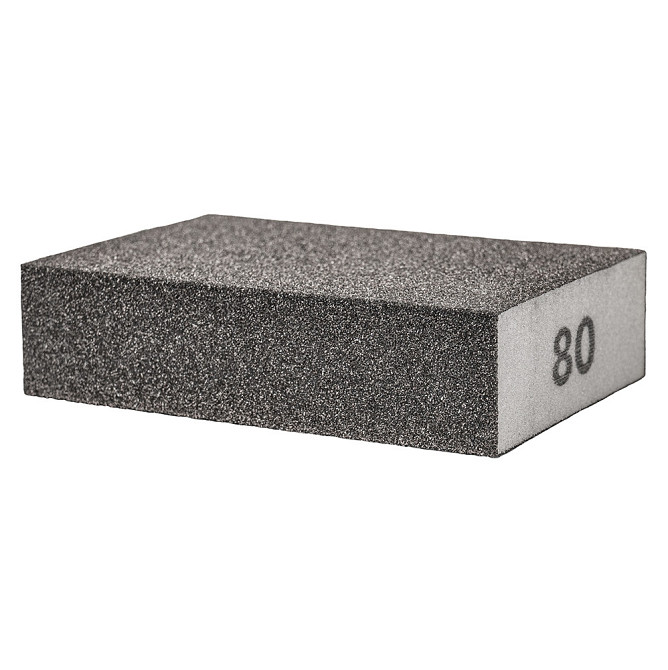 Губка шлифовальная четырехсторонняя 100×70×25мм P80 SIGMA (9130651) Ровно - изображение 4