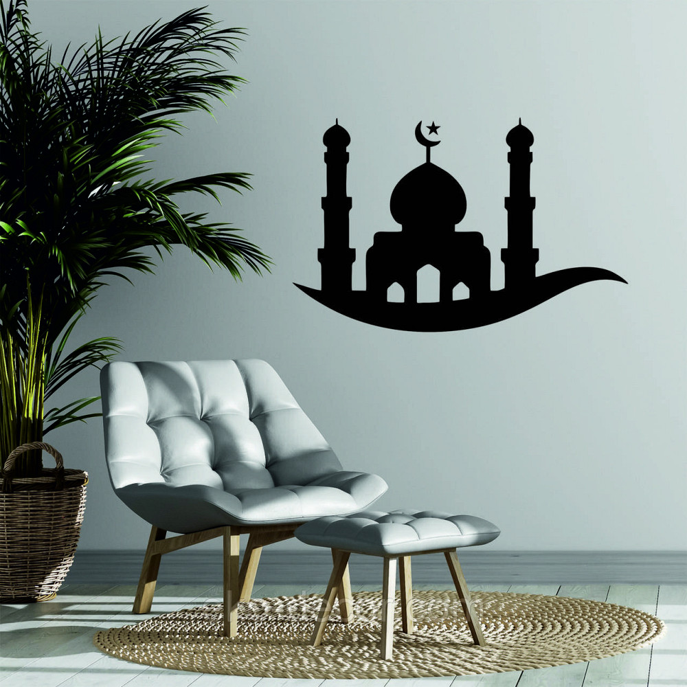 Декоративне настінне Панно «Іслам» Декор на стіну 110*71 см, Чорний Київ - фото 1