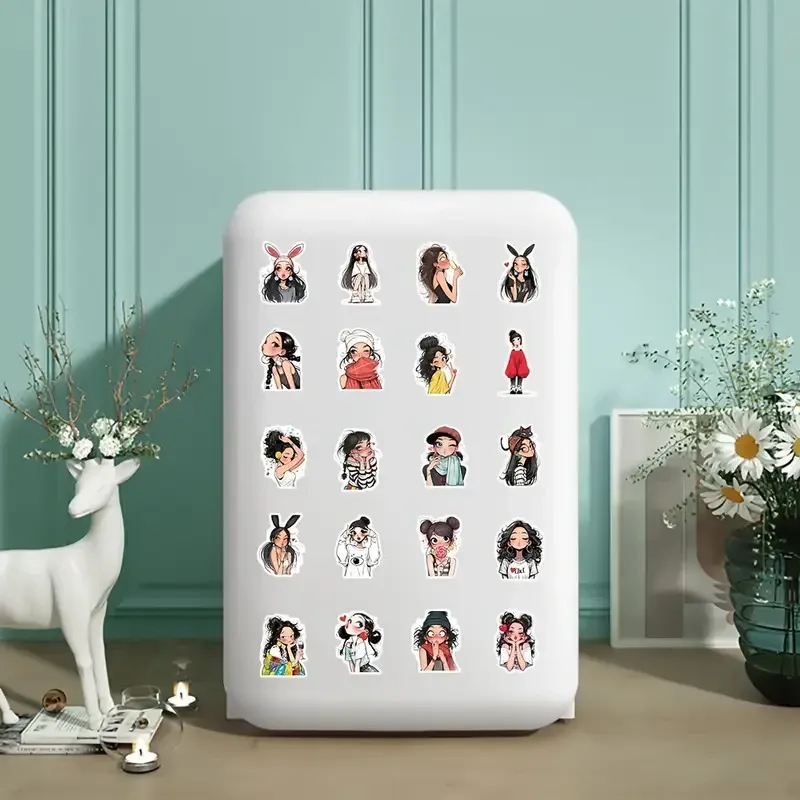 Набор виниловых стикеров девушки – 50 шт Киев - изображение 6