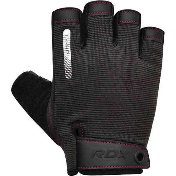 Рукавички для фітнесу RDX T2 Half Pink S Кам'янське