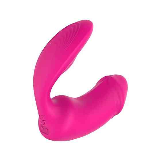 Вагінально-кліторальний вібратор Dream Toys Essentials з пультом, рожевий, 9 × 3 см Sex Aura Київ