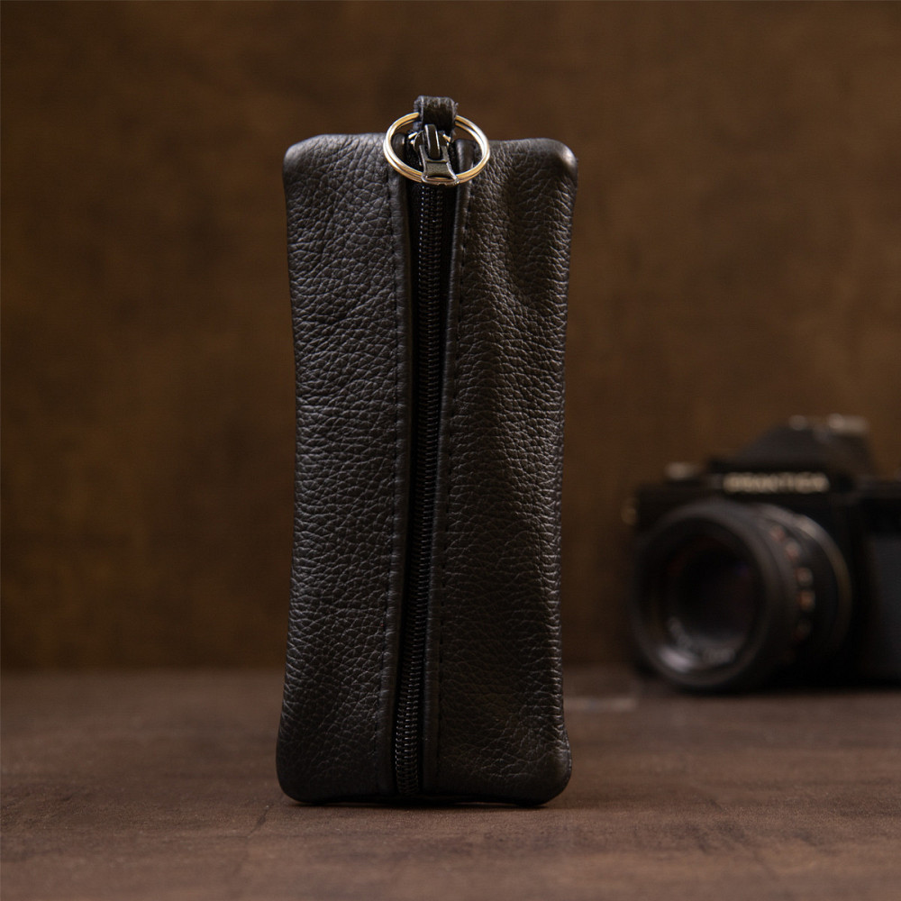 Містка ключниця шкіряна Shvigel 15310 Чорна Київ - фото 3