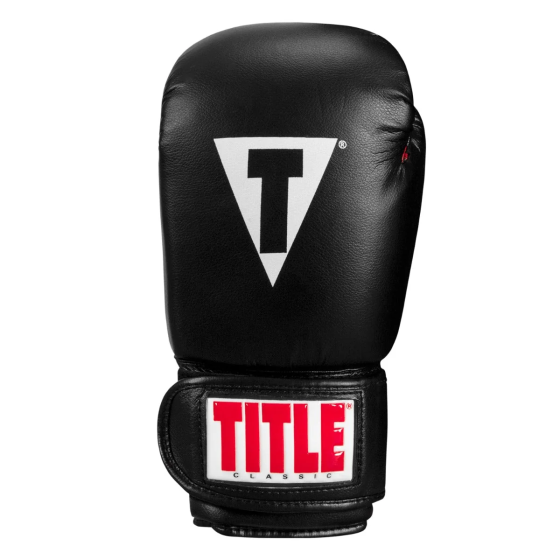 Боксерські рукавиці  TITLE  Classic Boxing Gloves Black/Red Large Каменское
