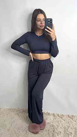 Стильний жіночий костюм з трикотажу віскоза Графіт M-L Харків