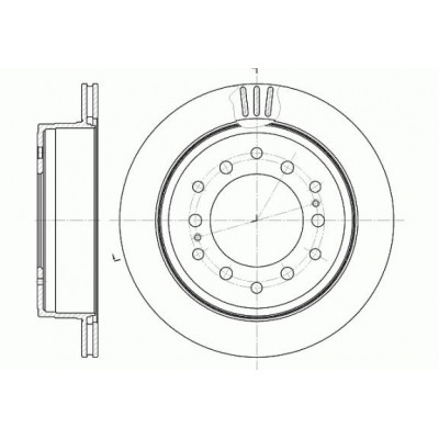 Гальмівний диск REMSA 6956.10 Вінниця - фото 1