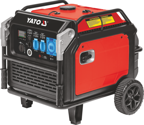 Генератор струму бензиновий інверторний YATO: P= 5 кВт, U= 230 В (AC) і 12 В 8,3А (DC), бак- 22,4 л Одесса