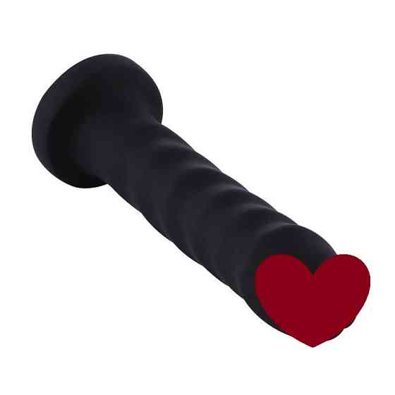 Силиконовый фаллоимитатор для секс-машин Hismith 7.1″ Anal Dildo Black, система KlicLok Sex Aura Киев