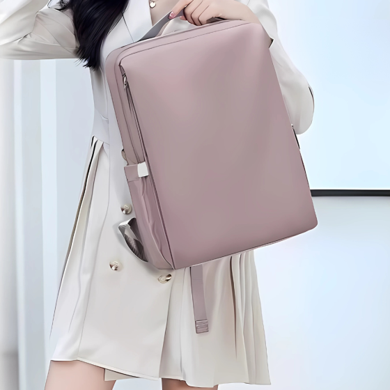 Рюкзак міський для ноутбука з протиударним відділенням, дорожній для подорожей 41х30х13 см, фіолетовий Кам'янець-Подільський