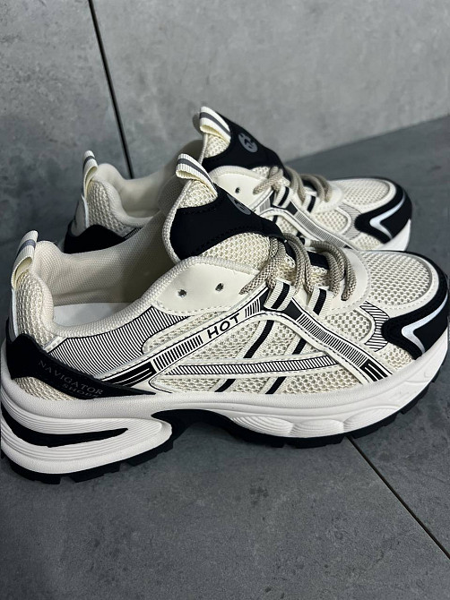 Кросівки жіночі Navigator 4001-1 з сіткою та екошкірою висока підошва білі з чорним, 38, 23,5 см Київ - фото 15