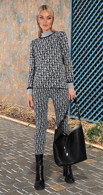 Теплий в'язаний костюм (48-52) Київ - фото 4