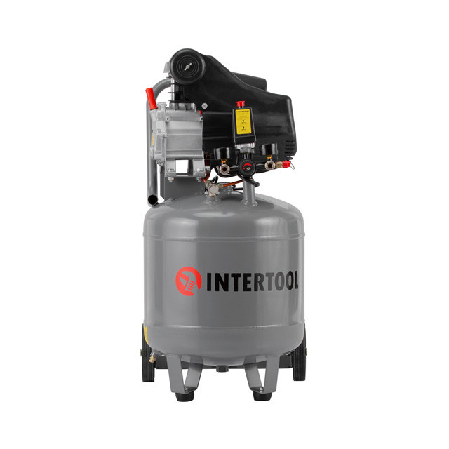 Компресор, 50 л, вертикальний, 1,5 кВт, 220 В, 8 атм, 206 л/хв, 63 дБ INTERTOOL PT-0019 Киев - изображение 1