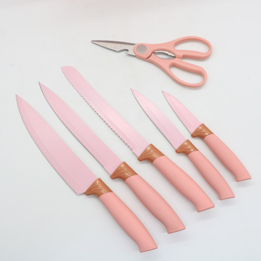 Набір кухонного приладдя, 19 предметів Kitchen Set, Рожевий / Набір приладів для кухні / Набір для кухні Київ - фото 9