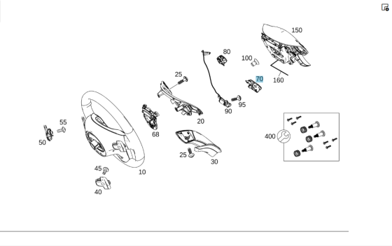Mercedes-Benz  A2185400162 9107 Блок кнопок керма зліва E-class W212 SLK/SLC R172 GLK X204 C-Class Coupe C204 E-Class Coupe C207 E-class Cabriolet A20 Одесса