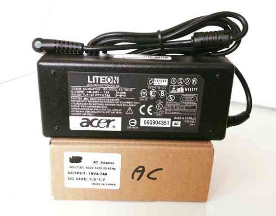 Блок Живлення ACER 19v 4.74a 90W штекер 5.5 на 1.7 (ОРІГИНАЛ) Зарядка для Ноутбука Дніпро