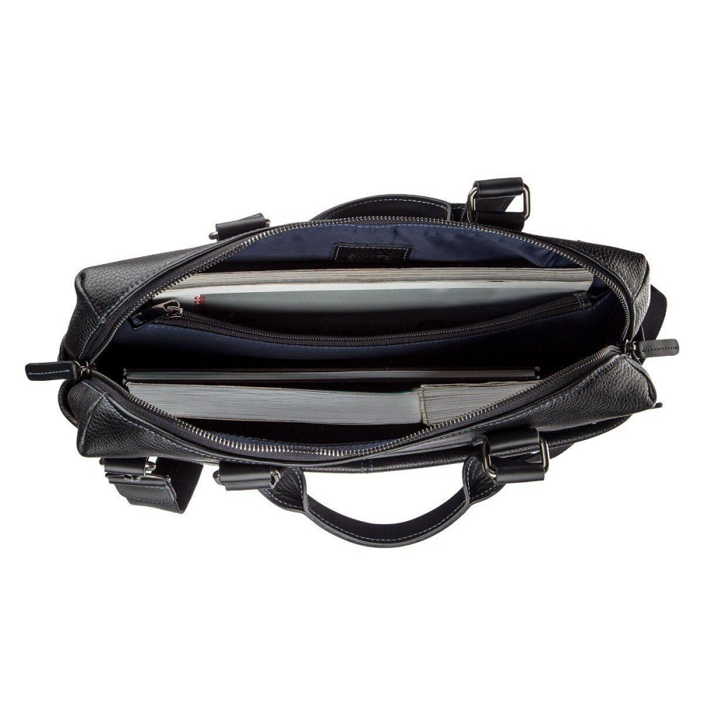 Сумка для ноутбука из кожи флотар SHVIGEL 11243 Черная Киев - изображение 5