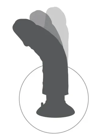 Вибратор с мошонкой на съёмной присоской Sex Aura Киев