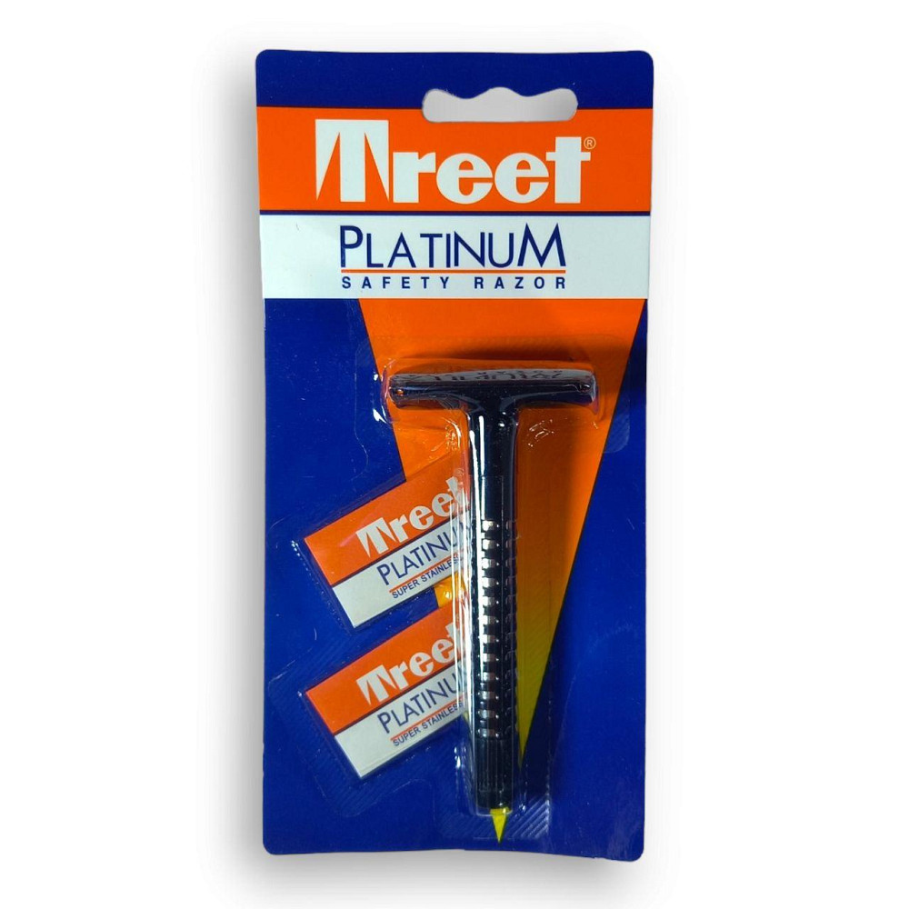 Станкок для бритья Treet Platinum Safety Razor 1 станок + 2 лезвия Харьков - изображение 1