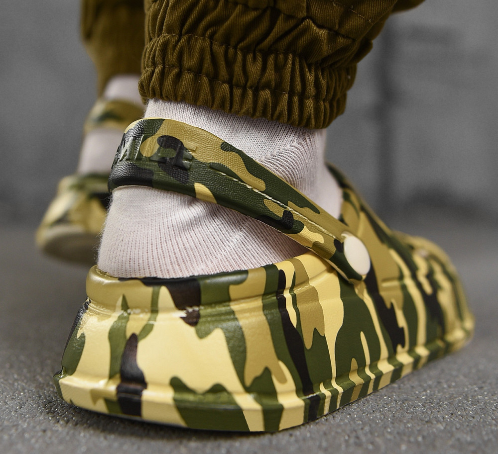 Кроксы мужские мультикам камуфляжные олива хаки сабо Одесса - изображение 12