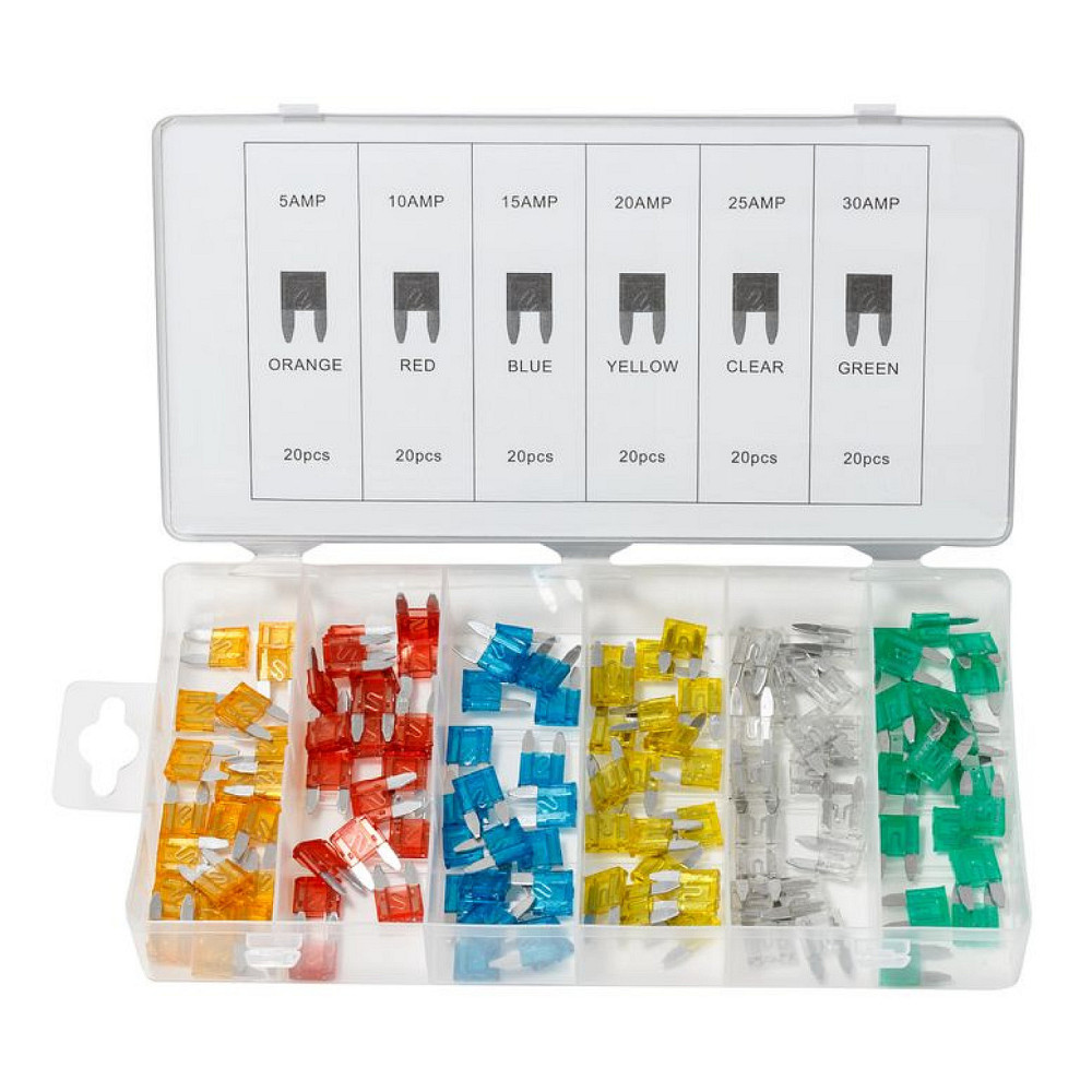 Набір запобіжників плавких прапорцевих (від 5А до 30А), 120 пр. Forsage F-791 Одесса - изображение 1