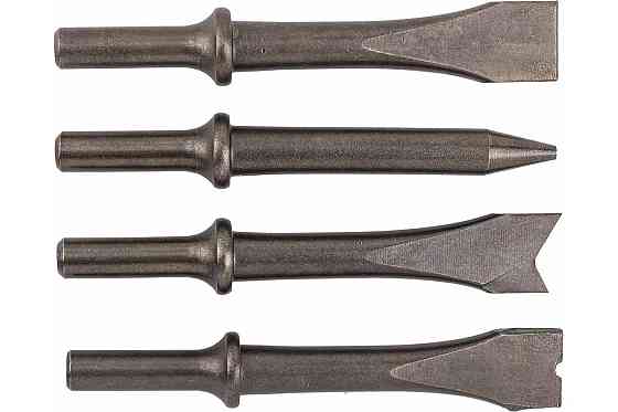 Набір зубил різнопрофільних 4пр.(кругла посадка ø10мм,L-125мм),в блістері Одеса