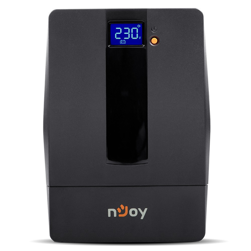 ДБЖ NJOY Horus Plus 1500 (PWUP-LI150H1-AZ01B) Lin.int., AVR, 4 x євро, USB, LCD, пластик Чорний Харків - фото 1