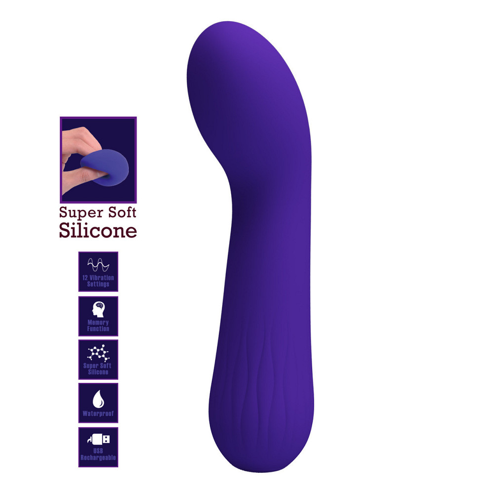 Вибромассажер для стимуляции точки G Pretty Love - Faun Dark Purple, BI-014724-3 Sex Aura Киев - изображение 2