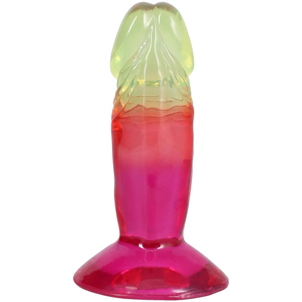 Дилдо Doc Johnson Crystal Jellies - 4.5 Inch Classic Dong - Rainbow Sex Aura Київ - фото 4