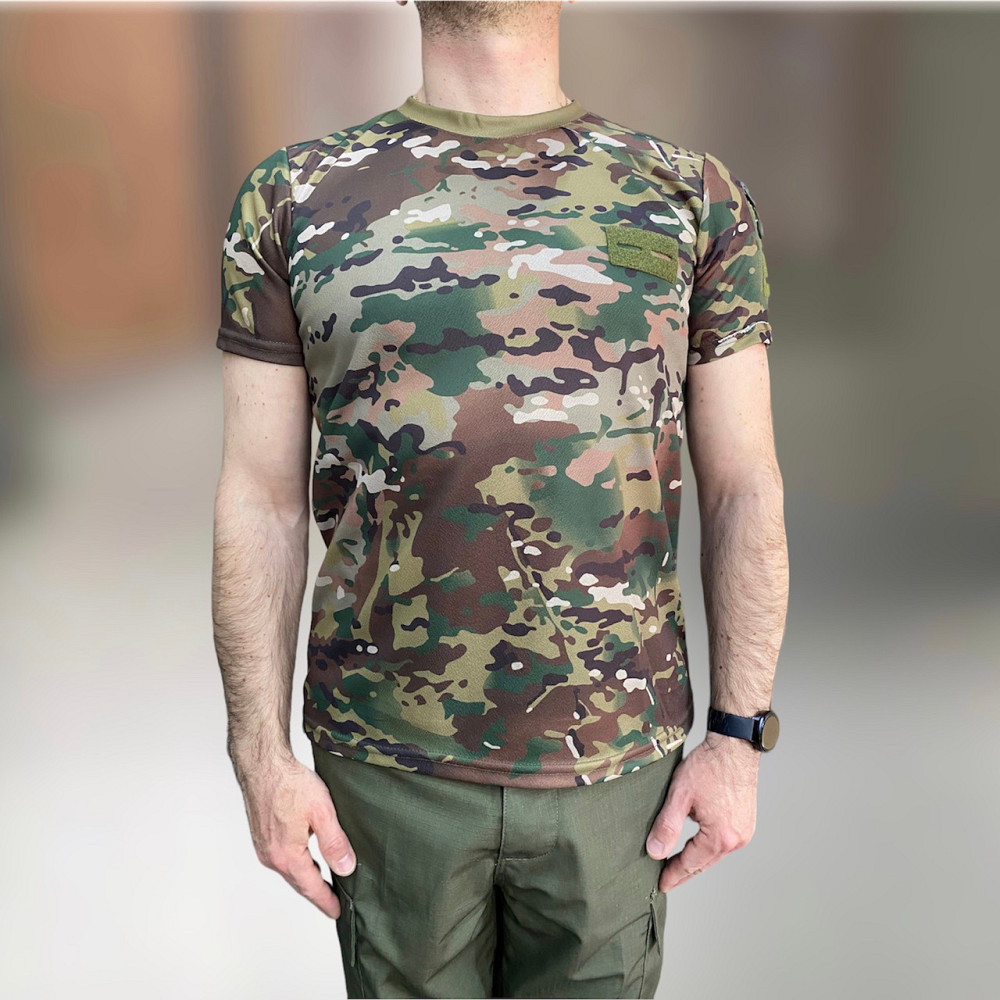 Футболка Мультикам тактична, Flas Tactical, розмір M, кишені та місця під шеврони з боків на руках Solmir Київ - фото 1