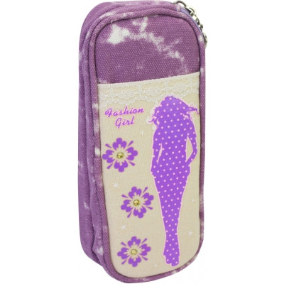 Пенал Cool For School 1 отделение Фиолетовый (J-2392-purple) Винница - изображение 1