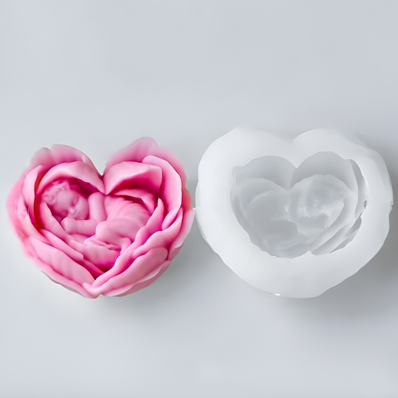 Силиконовая форма для изготовления свечи, молд для изделий из соевого,пчелиного воска и парафина 92 х 83 х 45 мм Кам'янець-Подільський