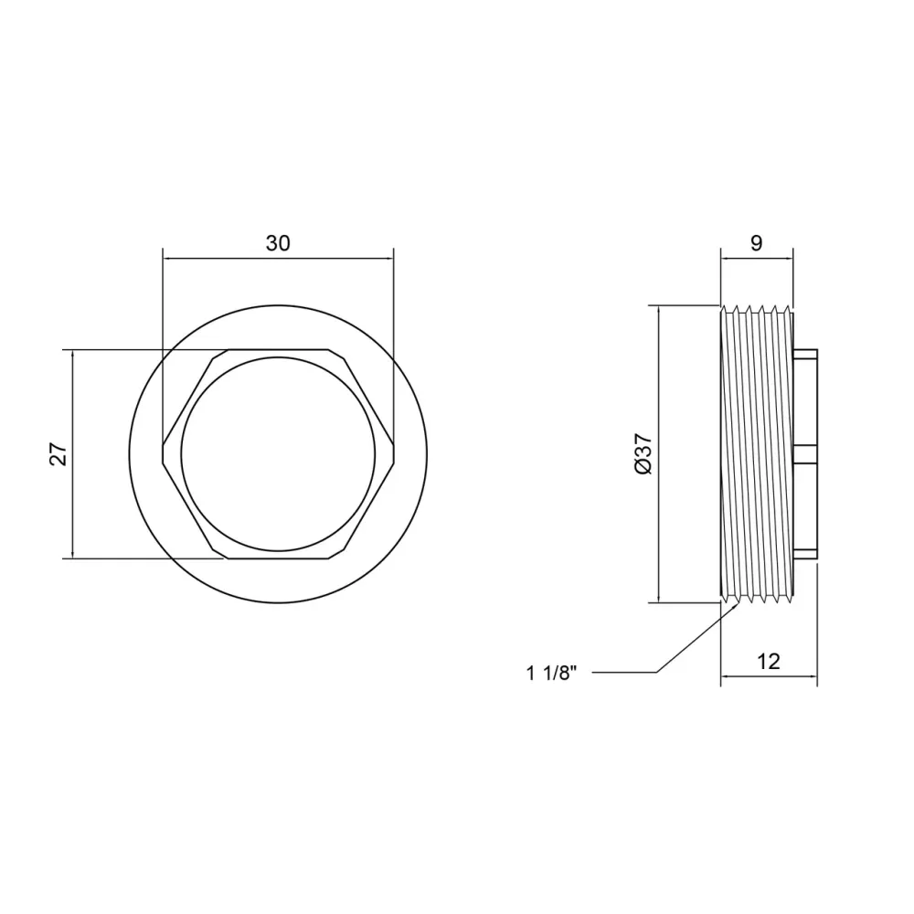 Гайка для змішувача Lidz Repair D-35 LDREP3534773 Київ - фото 2