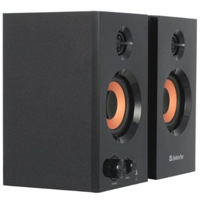 Акустичні колонки Defender Aurora S20 (2.0) 2x10W (дерево) Чорні Вінниця - фото 6