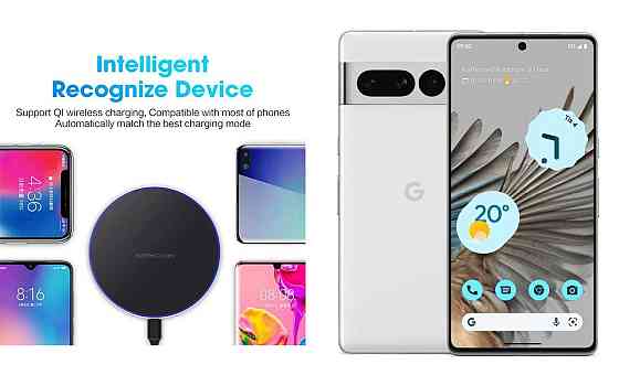 Бездротовий зарядний пристрій Copper до 30W для Honor 200 Pro, USB-C, LED Київ